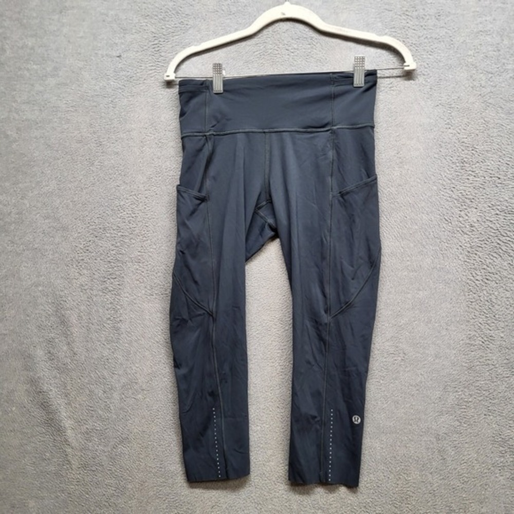 Lululemon Women Activewear Pants 6 Black Cropped Leggings